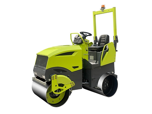 新款2噸鉸接式雙鋼輪單臂懸掛壓路機BM2000U